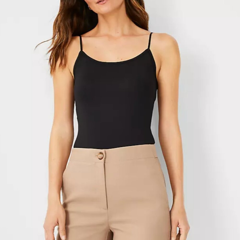 Ann Taylor Black Stretch Cami in XL